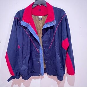 Wilson Blue and Red Windbreaker Jacket